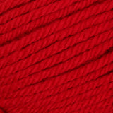 Cardinal (bright red) swatch of Patons Canadiana