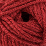 Mossberry swatch of Patons Canadiana (medium raspberry red)