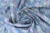 Swirled swatch ripples purple fabric (dark blue/purple marbled/water look fabric with circular ripples throughout)