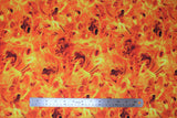Flat swatch fire fabric (realistic flames in orange/yellow/red allover)