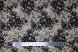 Flat swatch Silver Fur fabric (natural/silver realistic look wolf texture printed fabric)