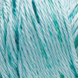Swatch of Caron Simply Soft Speckle yarn in shade abyss (light blue yarn with medium and dark blue speckles)