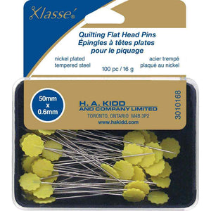 Pack of quilting flat flower head pins (100pc)