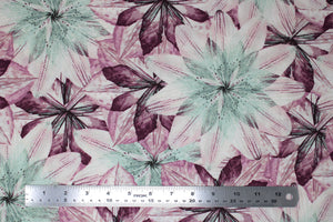 Group swatch floral printed fabric in various styles