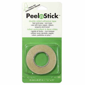 1/4" peel n' stick tape roll (7yds) in packaging