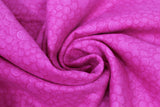 Swirled swatch pink (hot pink) Swirly Cotton Flanelette fabric (subtle swirly pattern allover)