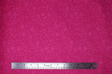 Flat swatch pink (hot pink) Swirly Cotton Flanelette fabric (subtle swirly pattern allover)