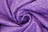 Swirled swatch purple (medium deep) Swirly Cotton Flanelette fabric (subtle swirly pattern allover)