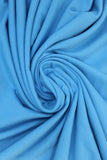 Swirled swatch Tricot Lycra solid fabric in light blue