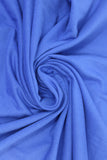 Swirled swatch Tricot Lycra solid fabric in blue