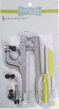 Babyville Snap Pliers in packaging (showing label and kit contents incl snap pliers and tools)
