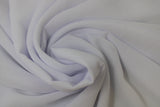 Swirled swatch white chiffon fabric