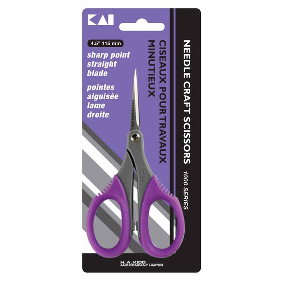 Sharp point craft scissors in packaging (size 4.5