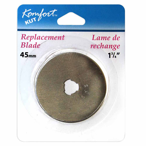 45mm rotary cutter replacement blade in packaging (1 pack)