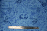 Flat swatch marble printed flannel in sky blue