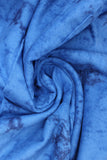 Swirled swatch marble printed flannel in blue