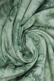 Swirled swatch marble printed flannel in green