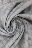 Swirled swatch marble printed flannel in light grey
