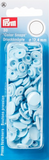 30 pack of Prym Snaps in packaging (style light blue circles)