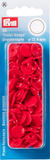 30 pack of Prym Snaps in packaging (style red circles)