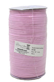 100m spool of 1/8" (3mm) wide elastic in light pink