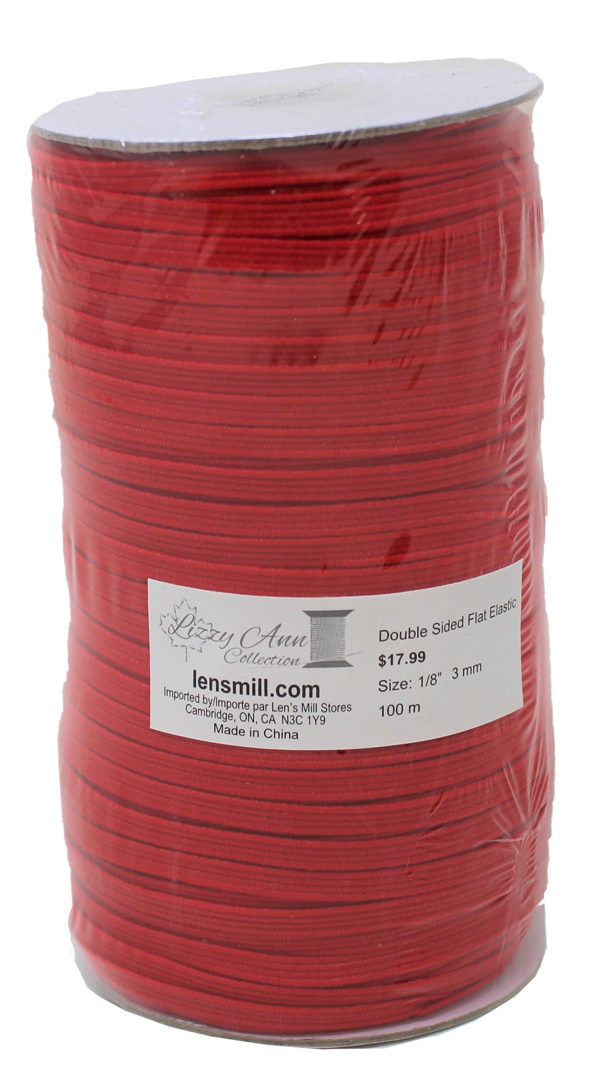 Double Sided Flat Elastic - 1/8