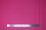 Flat swatch Tonal Dot Pink fabric (dark pink fabric with small light pink dots allover)