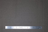 Flat swatch Tonal Dot Gray fabric (dark grey fabric with small light grey dots allover)
