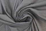 Swirled swatch organic slub cotton fabric in black