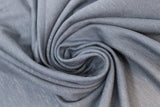 Swirled swatch organic slub cotton fabric in navy