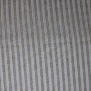 Athens Stripe grey beige striped fabric (flat swatch)