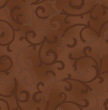 Brown marbled fabric with light and dark brown fleur des lis looking print