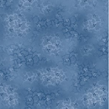 Pale blue marbled fabric with white/blue floral and cracked texture print