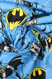 Swirled swatch Batman licensed print fabric (blue)