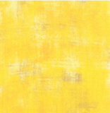 Grunge distressed-look fabric swatch in bright yellow shade