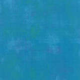 Grunge distressed-look fabric swatch in bright medium blue shade
