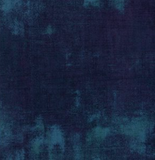 Grunge distressed-look fabric swatch in dark blue shade