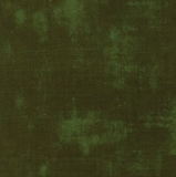 Grunge distressed-look fabric swatch in dark forest green shade