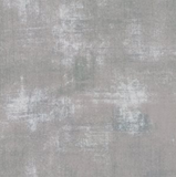 Grunge distressed-look fabric swatch in medium silver/grey shade