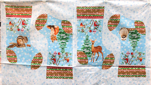 Square swatch Stockings Panel (24" x 45") fabric