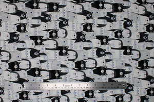 Group swatch assorted Black & White themed fabrics in various styles/colours