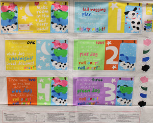 Group swatch assorted Huggable & Loveable Book Panels in various styles