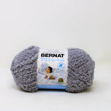 A ball of Bernat Pipsqueak yarn in shade Elephant Grey