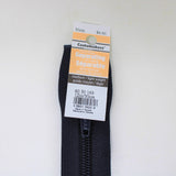 navy one way separating zipper with product tag 30cm