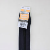 navy one way separating zipper with product tag 65cm