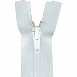 Medium/Light Weight Sportswear Zipper - 70cm White - One Way Separating - Costumakers