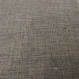Square swatch solid linen look upholstery fabric in shade dark grey