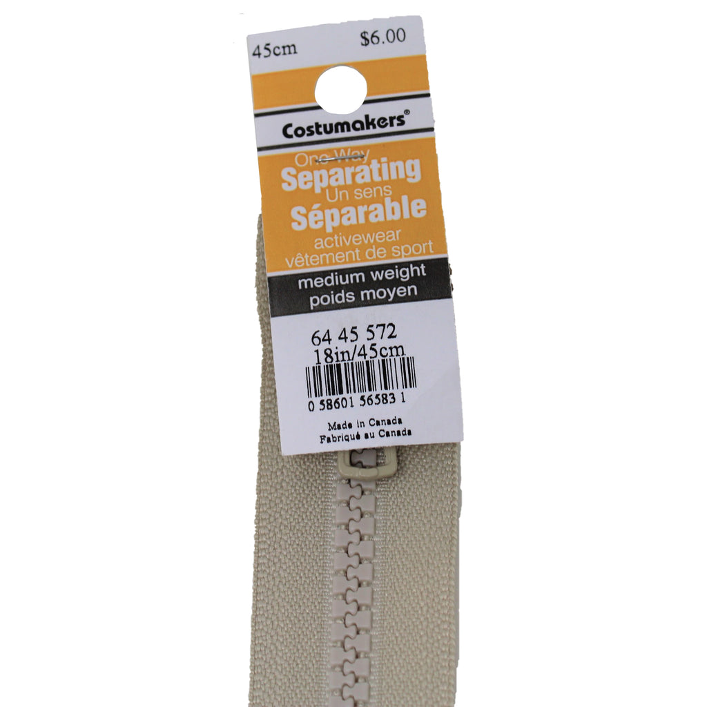 Medium Weight Activewear Zipper - Two Way Separating - Costumakers – Len's  Mill