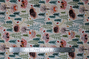 Group swatch assorted A Winter Nap themed fabrics in various styles/colours