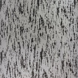 Square swatch silver reflective fabric with black abstract/scratched look